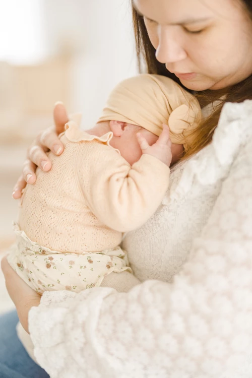 enfant laine amour marron gris